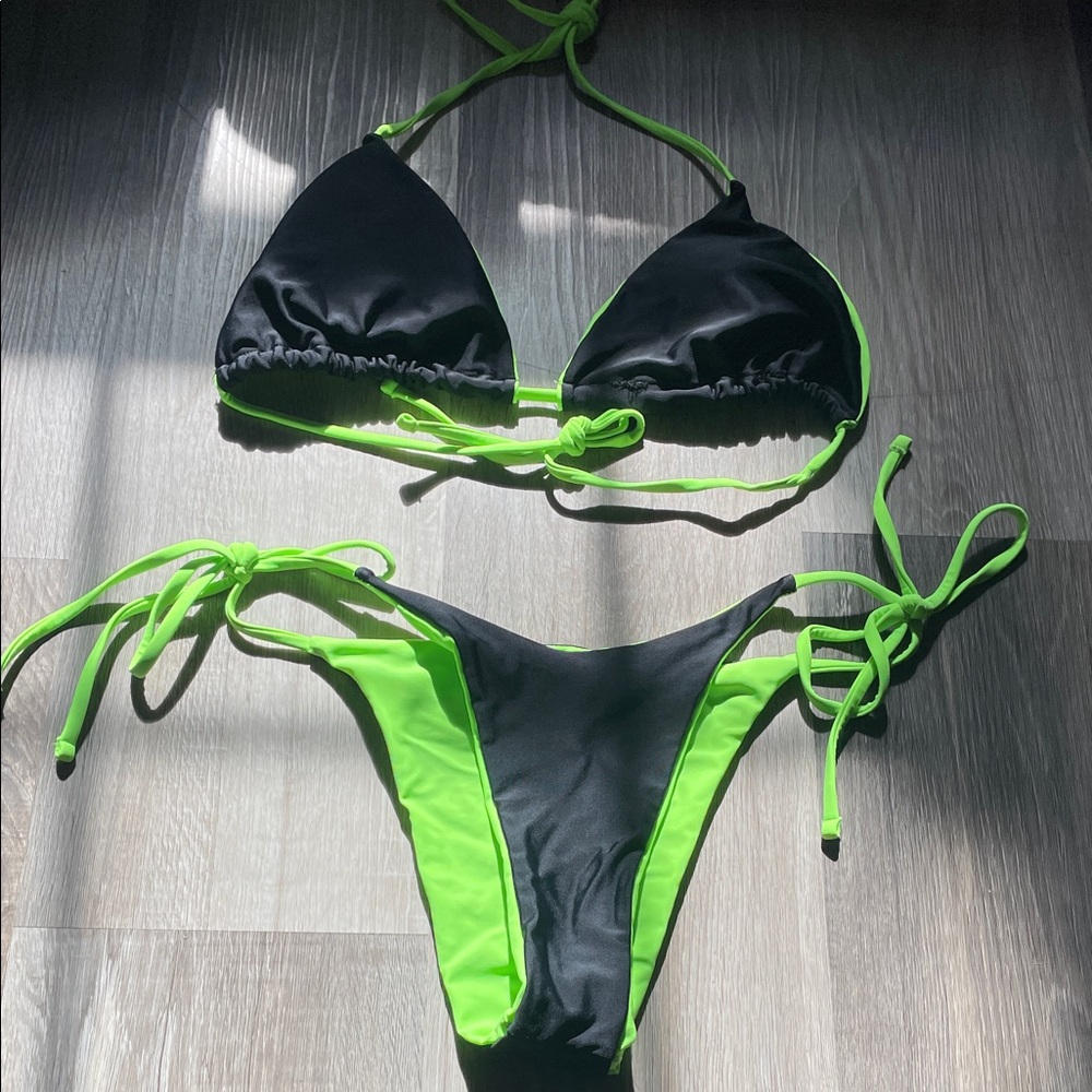 Black&Green Bikini Set S/M